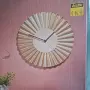 Модерен метален стенен часовник в златисто , снимка 2