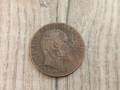 Монета 1908 Великобритания 1 Penny King George V, снимка 3
