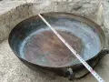 Стара Кована Голяма Медна Тава За Лютеница, Сладко. / 30 Литра. / 8.5 кг. / НОМЕР 1648., снимка 11