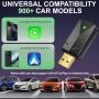 Нов Мини безжичен CarPlay Android Auto адаптер с бързо свързване кола автомобил, снимка 8