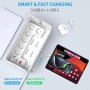 BEVA скрит удължител с кутия за кабели – 6 контакта + 3 USB-A + 1 USB-C, 3680W, 16A, 2м кабел, снимка 6