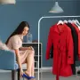 Комплект 10 дървени закачалки Relaxdays за сака, ризи и палта, бели, снимка 4
