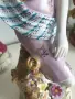 Meissen фигура 34см-1,5кг/Майсен порцеланова статуетка на момиче с цветя, снимка 13