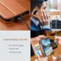 За Google Pixel 11 Pro / Pixel 11 Кожен Калъф Тефтер Tri-Color Stitching с Портфейл, Стойка, Каишка , снимка 5
