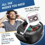 KLIM CD касетофон с USB, Bluetooth Boombox, AM/FM радио, стерео звук, дистанционно, снимка 3