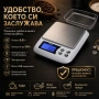 Акумулаторна кухненска везна бижутерска кантар 0.01 злато храна кафе, снимка 6