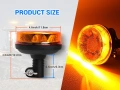 LED ротационна сигнална лампа SUPAREE, 12-24V, 16W, IP67, снимка 9