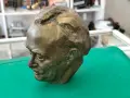 Месингов бюст Георги Димитров , снимка 2