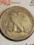 Сребърна монета 50 цента 1942г. Америка рядка за КОЛЕКЦИЯ 54382, снимка 2