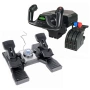 Контроли за авио-симулатор Logitech - G Flight Yoke System, черен (PC) & Logitech G PRO Flight Rudde, снимка 1