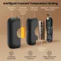 Комплект 2 акумулаторни джобни нагреватели 9000 mAh с Power Bank хендхолдър за отопление на ръце, снимка 6