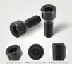 Комплект Секретни Болтове за Джанти M12 x 1.5 (5 части) за BMW Серии 1, 3, 5, 6, снимка 6
