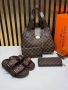 Louis Vuitton Нов Дамски Комплект Чехли Чанта Луи Витон Различни Модели , снимка 9
