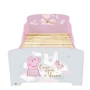 Детско легло Peppa Pig 140x70 см с ламелна основа, MDF, розово, замък и еднорог, от 36 месеца, снимка 5