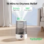 Homvana Humidifier 3.6L – ултразвуков овлажнител и ароматизатор за въздух, Grey, снимка 2