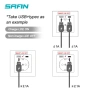  4619 Бял единичен контакт за вграждане 16A с USB-A и USB-C портове, снимка 4