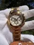 Rolex Daytona Gold Мъжки Часовник С Бял Циферблат Код Chronolux44, снимка 1