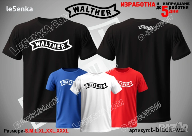 WALTHER тениска и шапка, снимка 9 - Тениски - 52033400