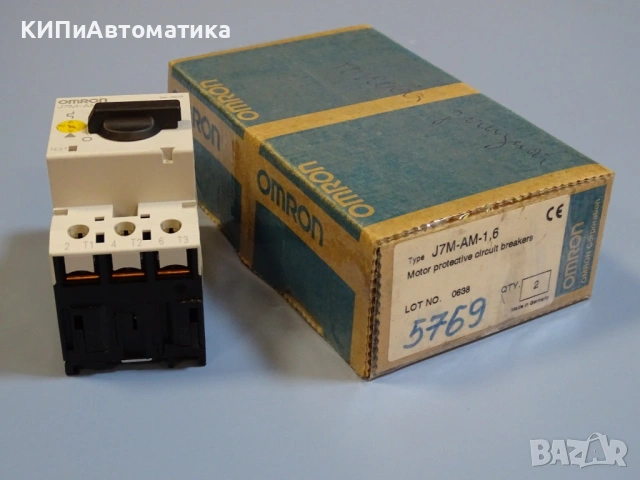 моторна защита Omron J7M-AM-1.6 Motor protection circuit breaker 1-1.6A