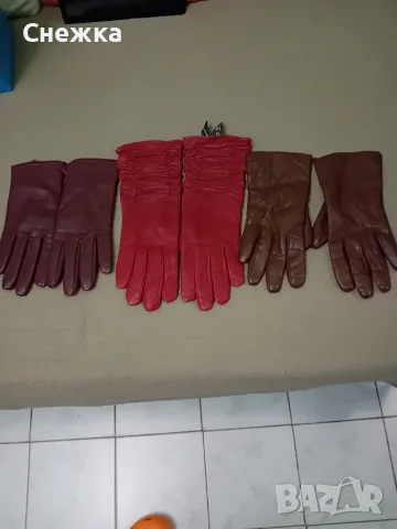 нови кожени красиви ръкавици маркови