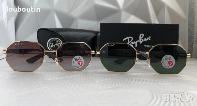 Ray Ban Ferrari 2 цвята мъжки слънчеви очила осмоъгълни с поляризация  дамски унисекс, снимка 16 - Слънчеви и диоптрични очила - 55149496