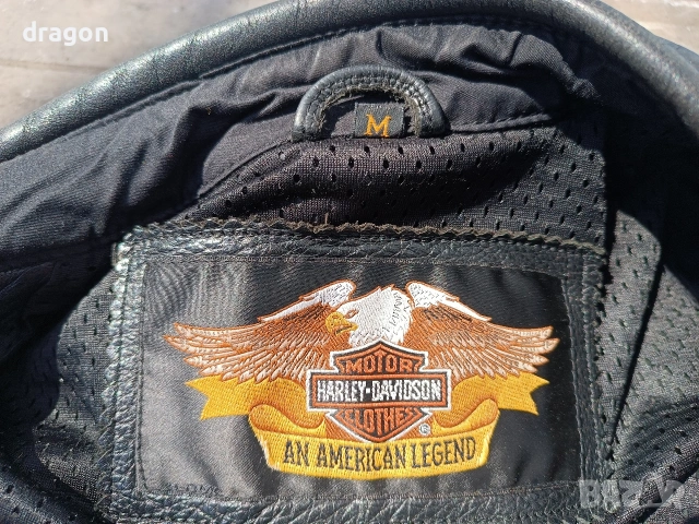 Кожено яке Harley Davidson M / Харлей Дейвидсън, снимка 7 - Якета - 54292735