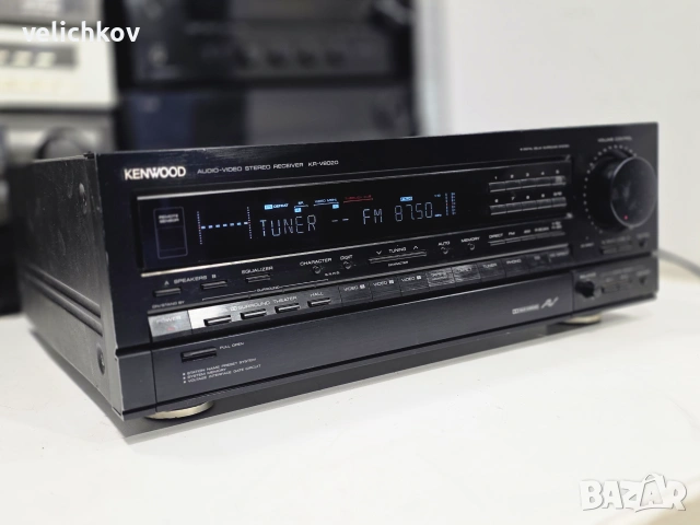 🚀🔥🇯🇵 ЯПОНСКО СТЕРЕО ЧУДОВИЩЕ! Продавам Ресийвър Kenwood KR-V8020 – 11.5 кг Чист Мускул! 🔥🇯🇵🚀, снимка 3 - Ресийвъри, усилватели, смесителни пултове - 55006207