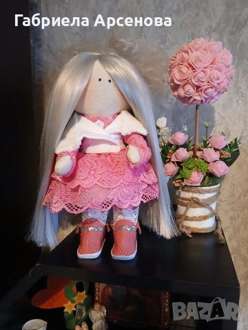 ръчно изработена кукла тип тилда, снимка 11 - Кукли - 53996180