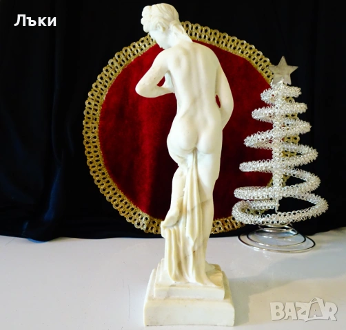 Статуя от алабастър,богиня Афродита,печат,голо тяло. , снимка 4 - Антикварни и старинни предмети - 54646058