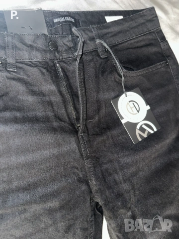 Мъжки черни дънки regular fit, снимка 2 - Дънки - 54800334