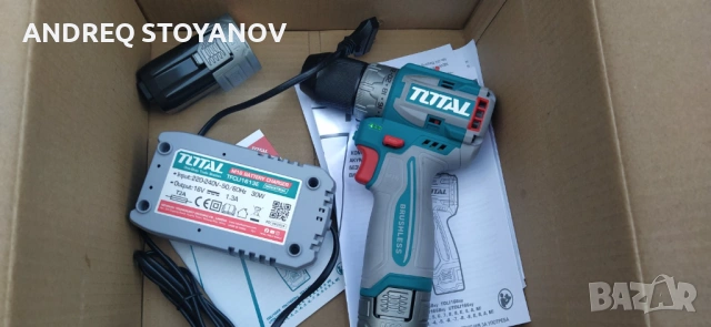 Продавам нов винтоверт TOTAL-16V-60Nm, снимка 3 - Други инструменти - 54635307