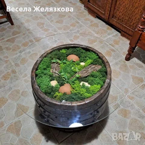  Маса-барче от автентична бъчва , снимка 6 - Шкафове - 55412153