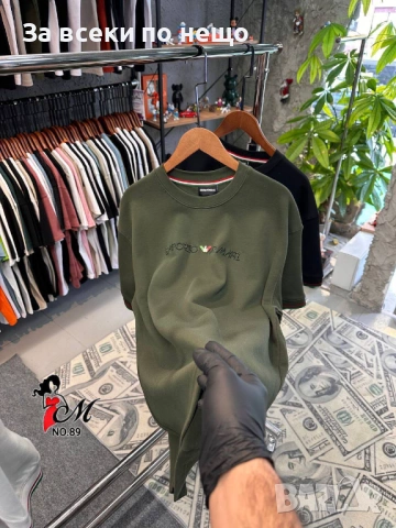 Emporio Armani Мъжка Тениска👕Мъжка Блуза С Къс Ръкав Емпорио Армани - Различни Цветове Код SK1207, снимка 5 - Тениски - 54094865