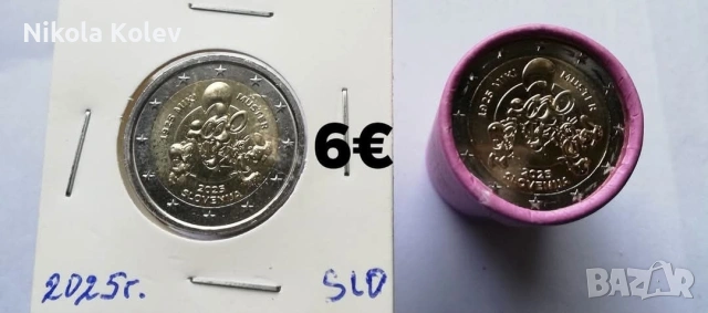 Miki Muster -2 евро Словения 2025г. , снимка 4 - Нумизматика и бонистика - 55142258