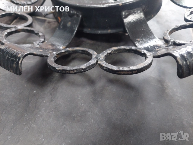 Плафониера от ковано желязо-ф 40см, снимка 5 - Други - 54040935