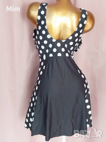 3XL К-Т Черна рокля / бански / на бели точки и долнище / боксер / , снимка 6 - Бански костюми - 54142084