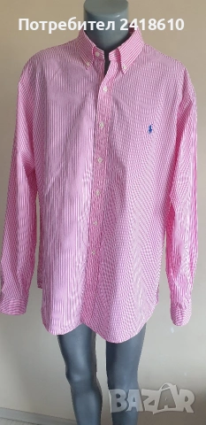 POLO Ralph Lauren Cotton Slim Fit Mens Size 2XL ОРИГИНАЛ! НОВО! Мъжка Риза!, снимка 2 - Ризи - 54767667