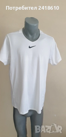Nike Court Dri - Fit Slim Fit Stretch Mens Size L  ОРИГИНАЛ! Мъжка Тениска !, снимка 5 - Тениски - 54792237