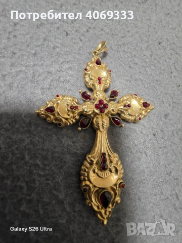 Златен кръст 14 карата, снимка 4 - Колиета, медальони, синджири - 54663937