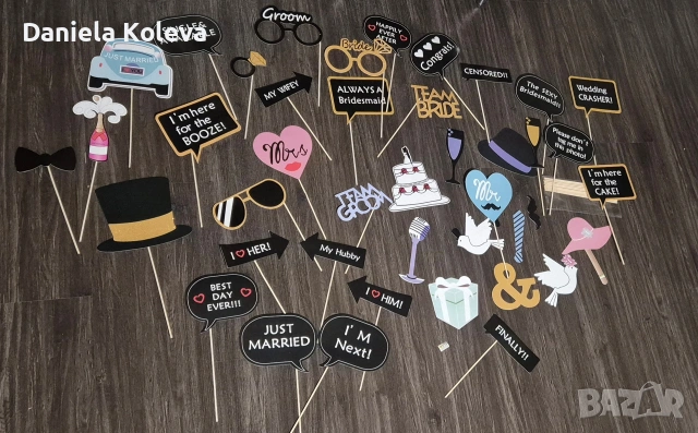 Табелки за фото сватбена фото будка