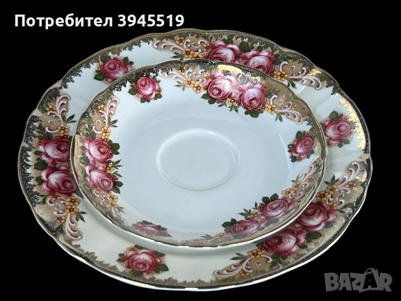 Троен сет порцелан Royal, снимка 3 - Антикварни и старинни предмети - 54903511