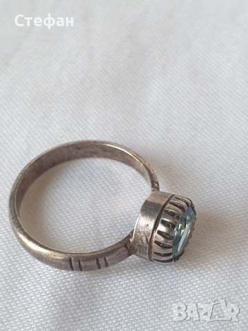 Сребърен пръстен, снимка 5 - Пръстени - 54266464