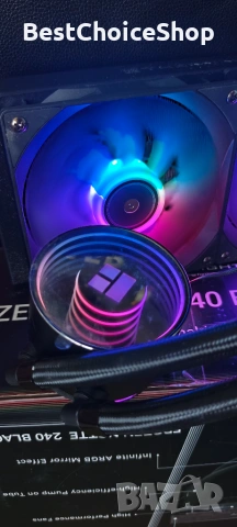 TR-Thermalright Frozen Notte 240 Black ARGB V2 Течен охладител за процесор - Infinite Mirror Light, снимка 6 - Други - 55038646