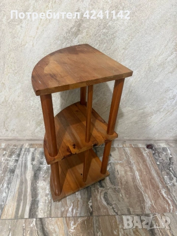 Дървени ъглови рафтове 2бр., снимка 11 - Етажерки - 54096686