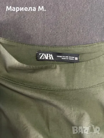 Zara рокля тип риза, XS, снимка 2 - Рокли - 55449060