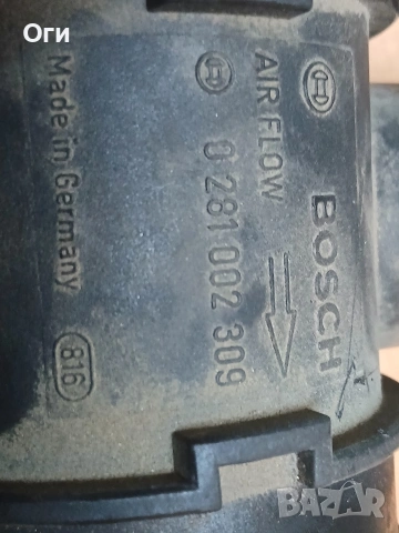 Дебитомер за Алфа Ромео 1.6 16V 0 281 002 309 / 0281002309, снимка 3 - Части - 54823796