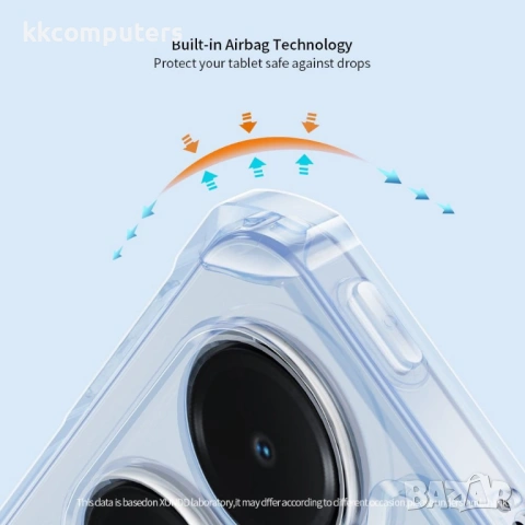 XUNDD калъф за iPad Air 13 (2026-2024) & Pro 12.9 – TPU+PC, подставка, Airbag, протектор – черен, снимка 4 - Калъфи, кейсове - 54519494