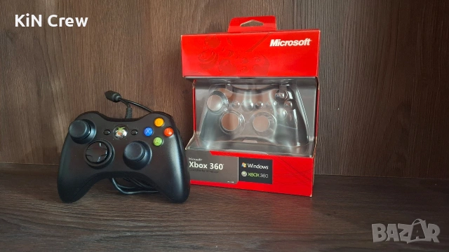 Microsoft Xbox 360 Controller - Wired / Оригинален жичен контролер, снимка 5 - Аксесоари - 54396826