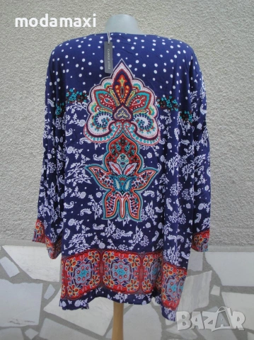 5XL/6XL Нова туника Carole Little, снимка 4 - Туники - 55126611