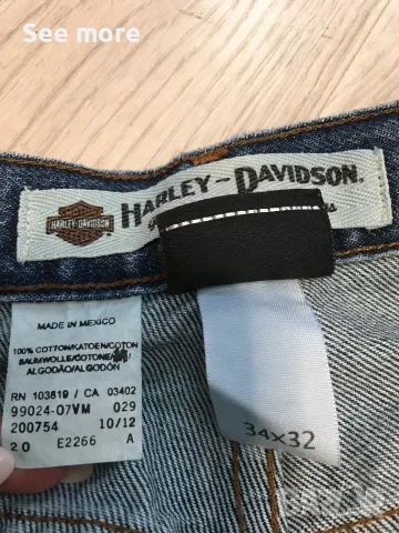 Harley-Davidson relaxed fit jeans класика за мъже, снимка 6 - Дънки - 55420484